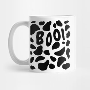 Cow Print Halloween B O O ! Mug